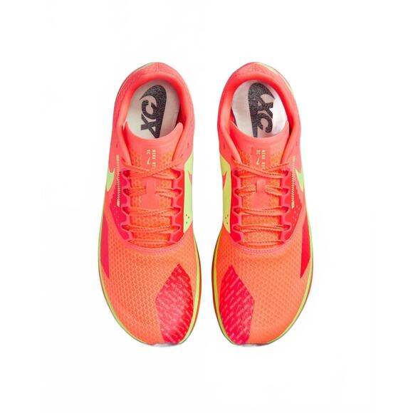 NEW NIKE men's zoom rival xc 6 cross-country spikes shoes in hyper orange/lime b